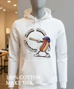 Grillin Grand Slams Hotdog Baseball Character funny america t-shirts