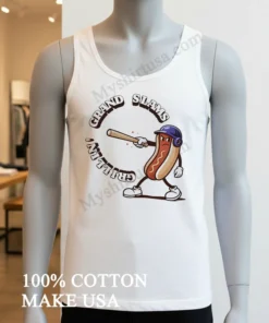 Grillin Grand Slams Hotdog Baseball Character funny america t-shirts