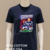 Gronkowski Goat Number 87 Football Player Tight End Action Graphic Shirt Navy Shirt