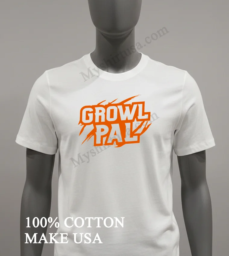 Growl Pal Orange Wild Beast Animal Claw Scratch Logo funny america t-shirts - white-t-shirt Growl Pal Orange Wild Beast Animal Claw Scratch Logo Shirt White T Shirt 2