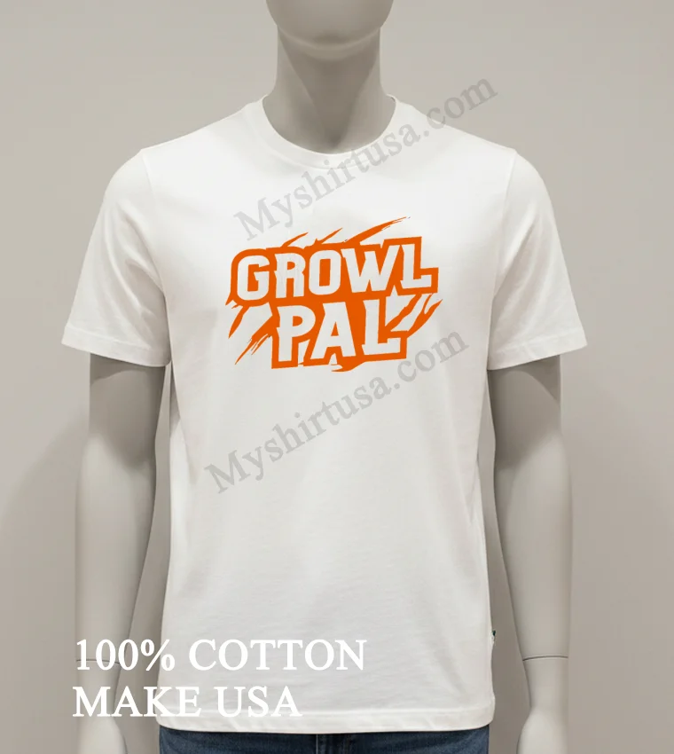 Growl Pal Orange Wild Beast Animal Claw Scratch Logo Shirt White T Shirt