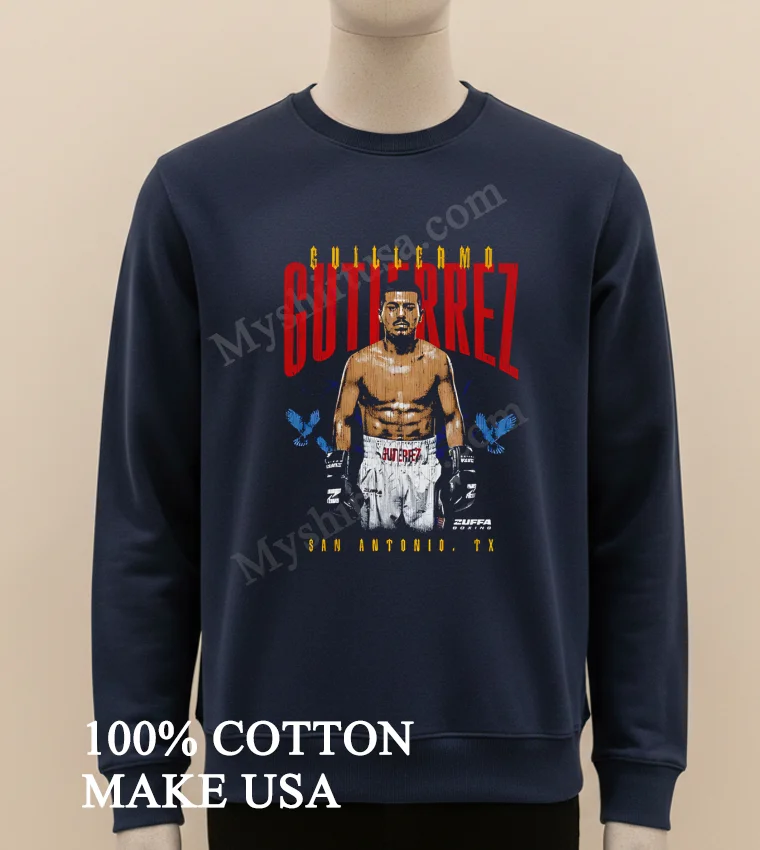 Guillermo Gutierrez San Antonio Texas Zuffa Boxing funny america t-shirts - long sleve shirt Guillermo Gutierrez San Antonio Texas Zuffa Boxing Shirt Long Sleve Shirt
