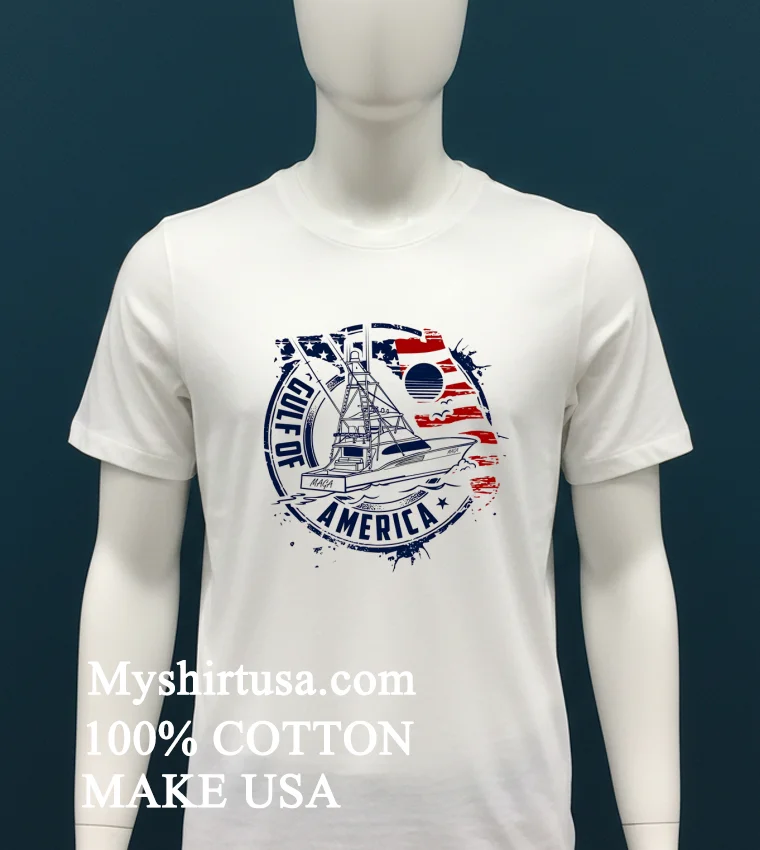 Gulf Of America Maga Shirt White T Shirt 3