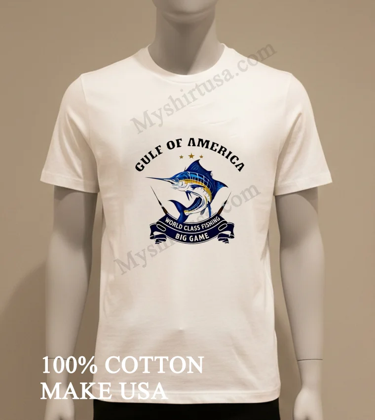 Gulf Of America World Class Fishing Big Game Shirt White T Shirt