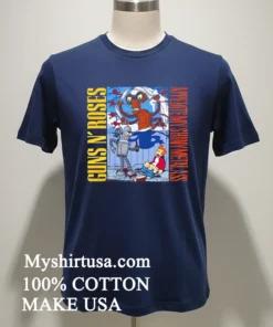 Guns N Roses Appebite My Shiny Metal Ass Graphic Shirt Navy Shirt 1