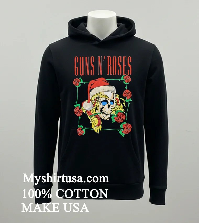 Guns N Roses Holiday Skull Shirt Balck Shirt
