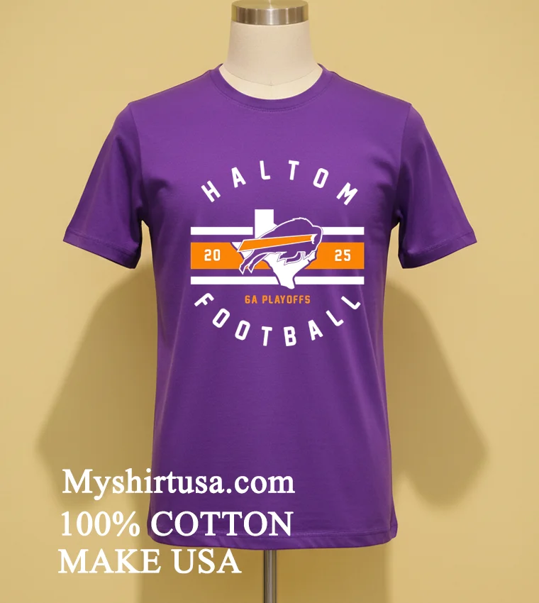 Haltom Football 2025 Ga Playoffs Logo Shirt Purple Shirt
