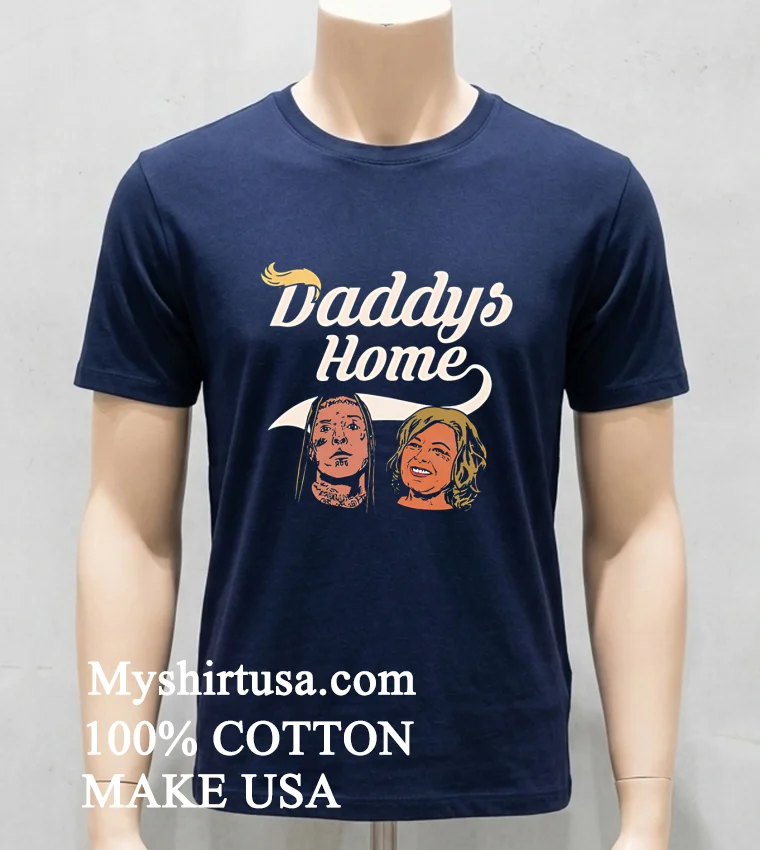 Hang Over Gang Tom And Rosie Daddys Home Shirt Navy Shirt