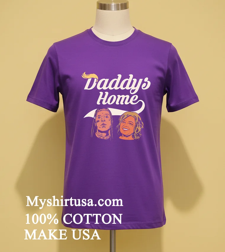 Hang Over Gang Tom And Rosie Daddy S Home Shirt - purple-shirt Hang Over Gang Tom And Rosie Daddys Home Shirt Purple Shirt