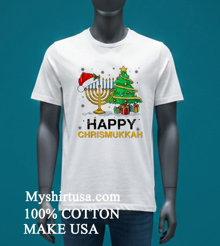 Happy Chrismukkah Jewish Christmas 2025 Shirt White T Shirt 3