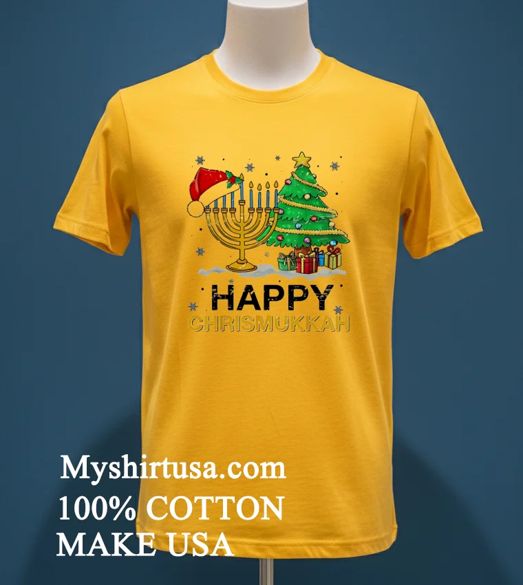 Happy Chrismukkah Jewish Christmas 2025 Shirt Yellow T Shirt