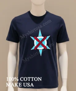Hard Edge Straight Edge Core Blue Star Compass Logo funny america t-shirts