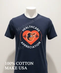 Healthcare Appreciation Baltimore Orioles Bird Heart Beat Medical funny america t-shirts
