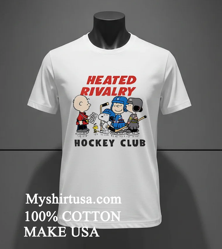 Heated Rivalry Hockey Club Peanuts Shirt - white-t-shirt Heated Rivalry Hockey Club Peanuts Shirt White T Shirt 3