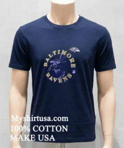 Heathered Purple Baltimore Ravens Shirt