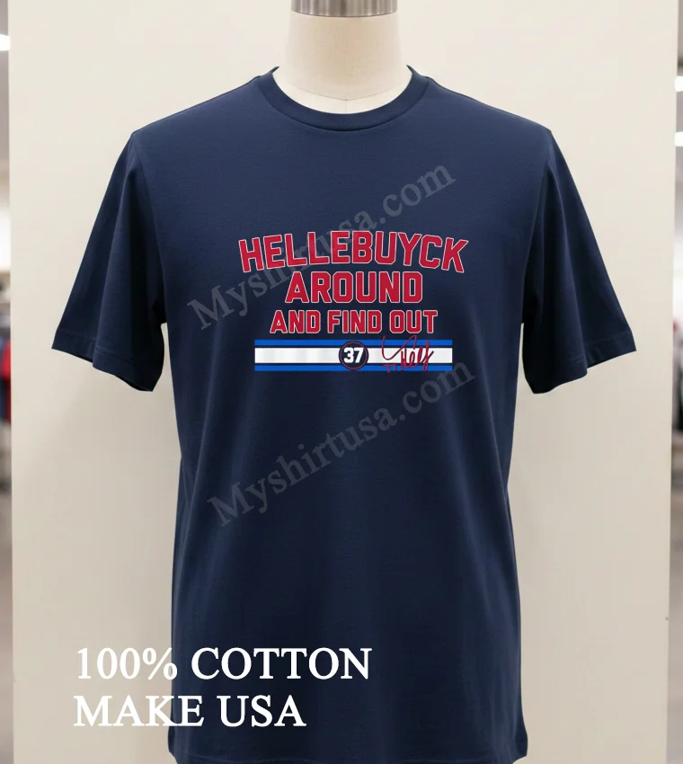 Hellebuyck Around And Find Out Connor Hellebuyck funny america t-shirts - navy-shirt Hellebuyck Around And Find Out Connor Hellebuyck Shirt Navy Shirt 1