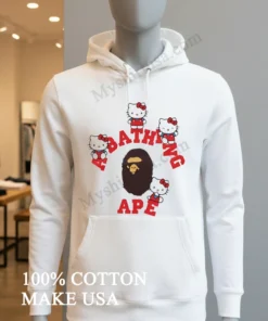 Hello Kitty A Bathing Ape Bape Collaboration funny america t-shirts