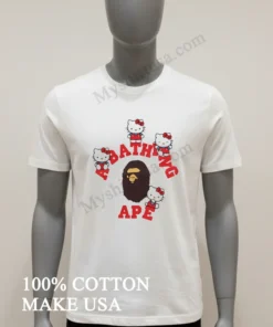 Hello Kitty A Bathing Ape Bape Collaboration funny america t-shirts
