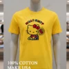 Hello Kitty Sports Tennis Club Funny Shirt Yellow T Shirt