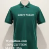 Henry Miller Text Retro Shirt Green Shirt