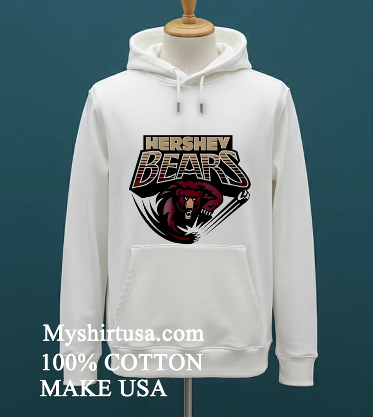 Hershey Bears Team 2025 Mascot Shirt White T Shirt 2
