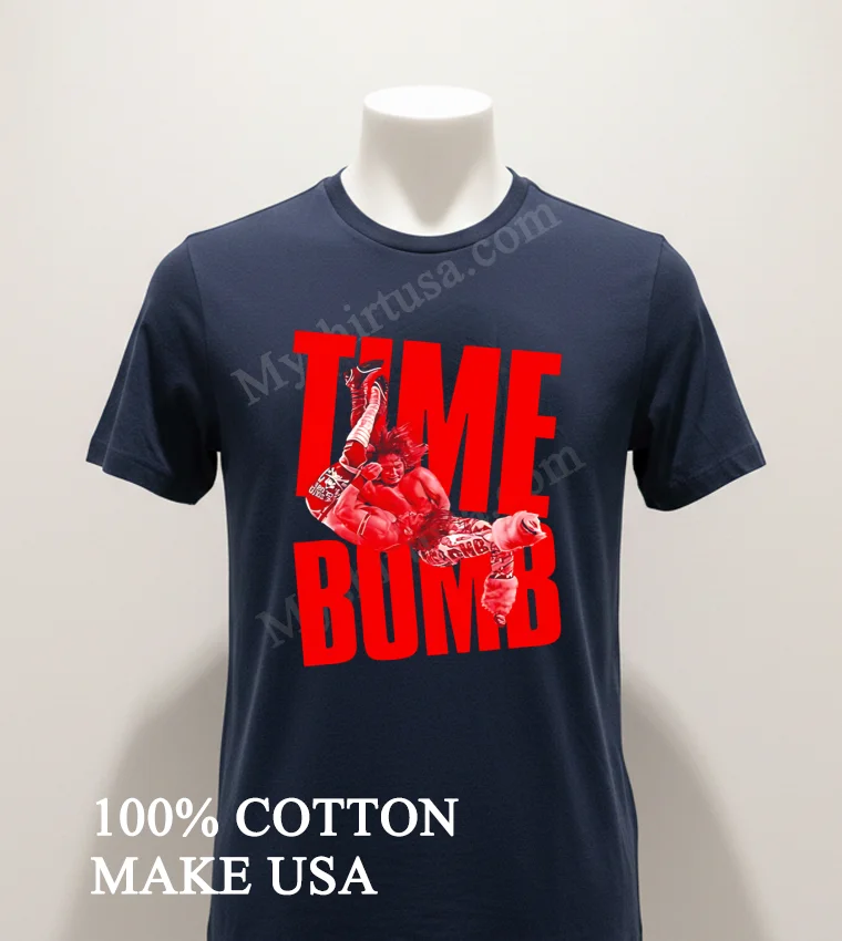Hiromu Takahashi Time Bomb New Japan Pro Wrestling Action Shirt Navy Shirt 1