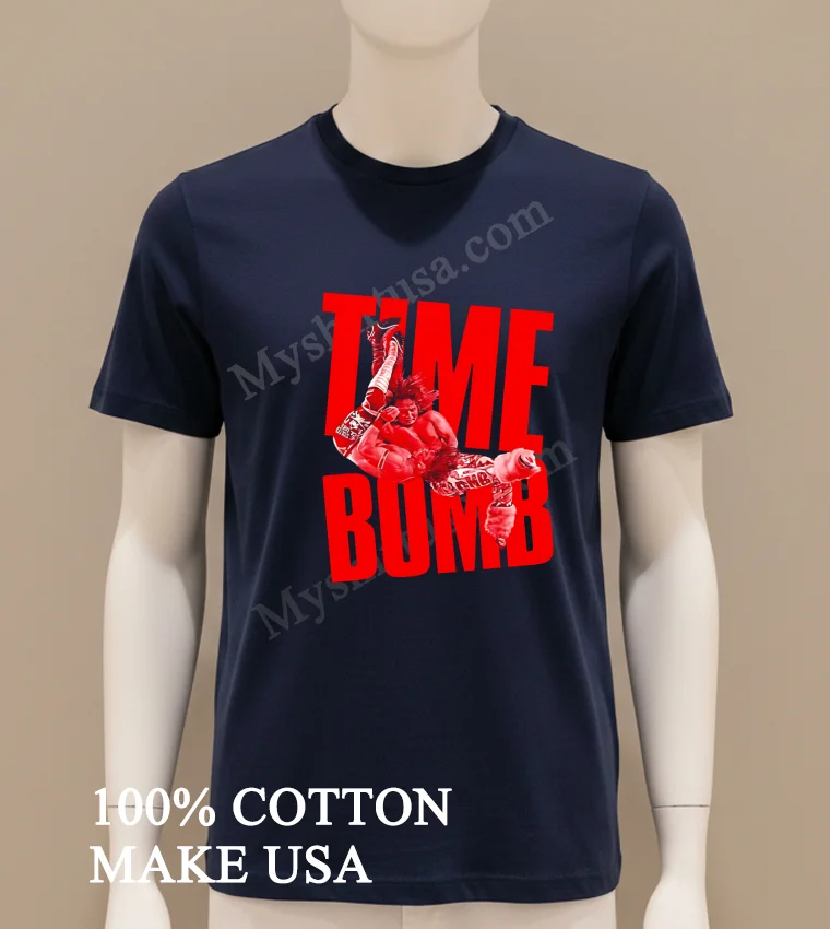 Hiromu Takahashi Time Bomb New Japan Pro Wrestling Action Shirt Navy Shirt