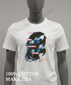 Hit Me Hard And Soft Billie Eilish Artistic Blue Face funny america t-shirts
