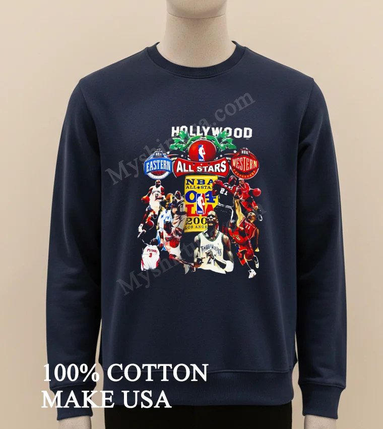 Hollywood Nba All Stars 2004 Los Angeles Basketball Player Collage funny america t-shirts - long sleve shirt Hollywood Nba All Stars 2004 Los Angeles Basketball Player Collage Shirt Long Sleve Shirt