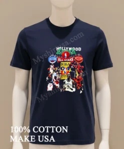 Hollywood Nba All Stars 2004 Los Angeles Basketball Player Collage funny america t-shirts