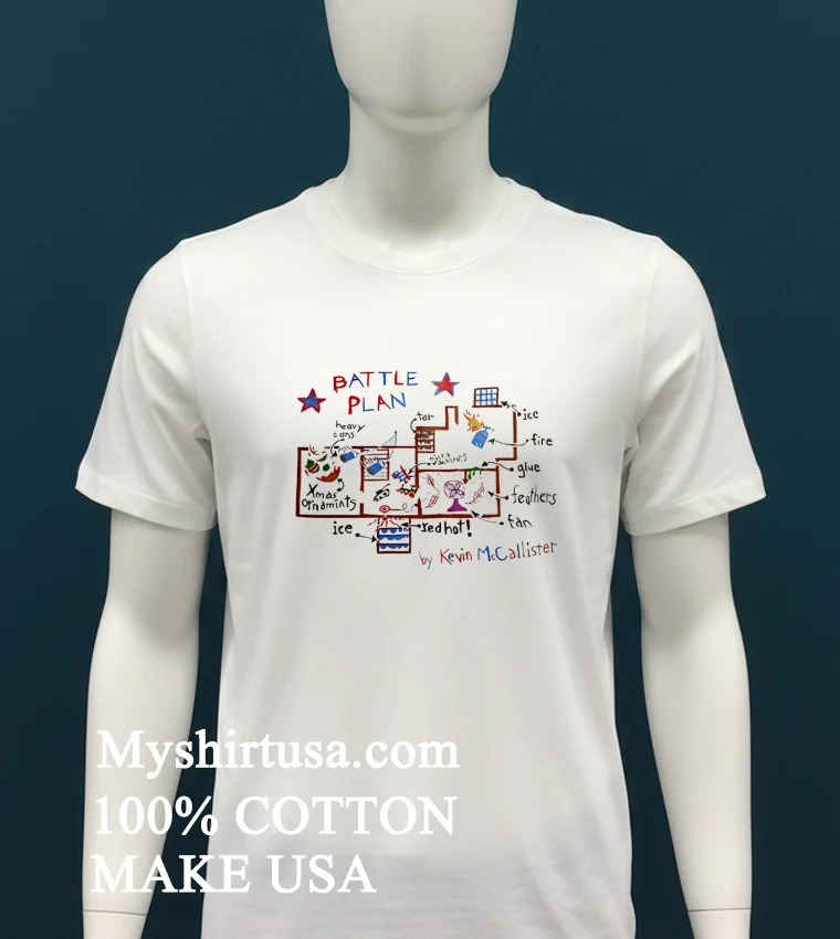 Home Alone Kevin Mccallister Battle Plans Shirt White T Shirt 2