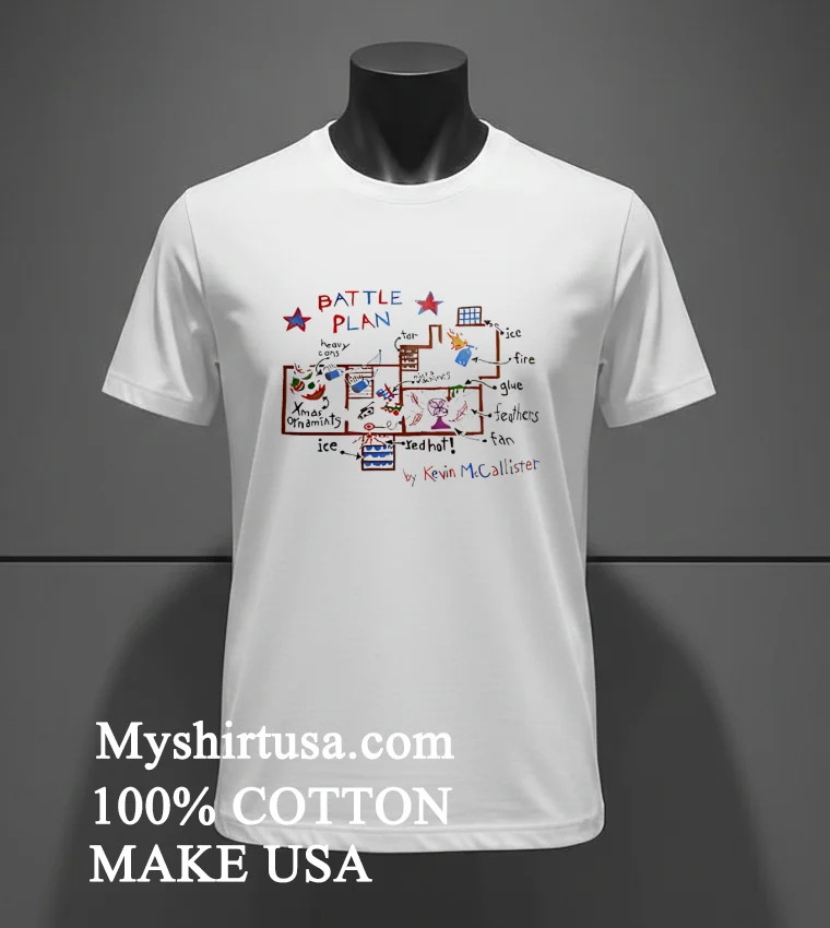 Home Alone Kevin Mccallister Battle Plans Shirt White T Shirt 3