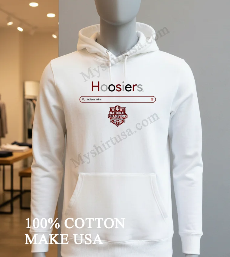 Hoosiers Indiana Wins National Champions 2025 Logo Shirt Hoodie Shirt