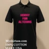 Horny For Altcoins Pink Text Bold Crypto Shirt Balck Shirt 1