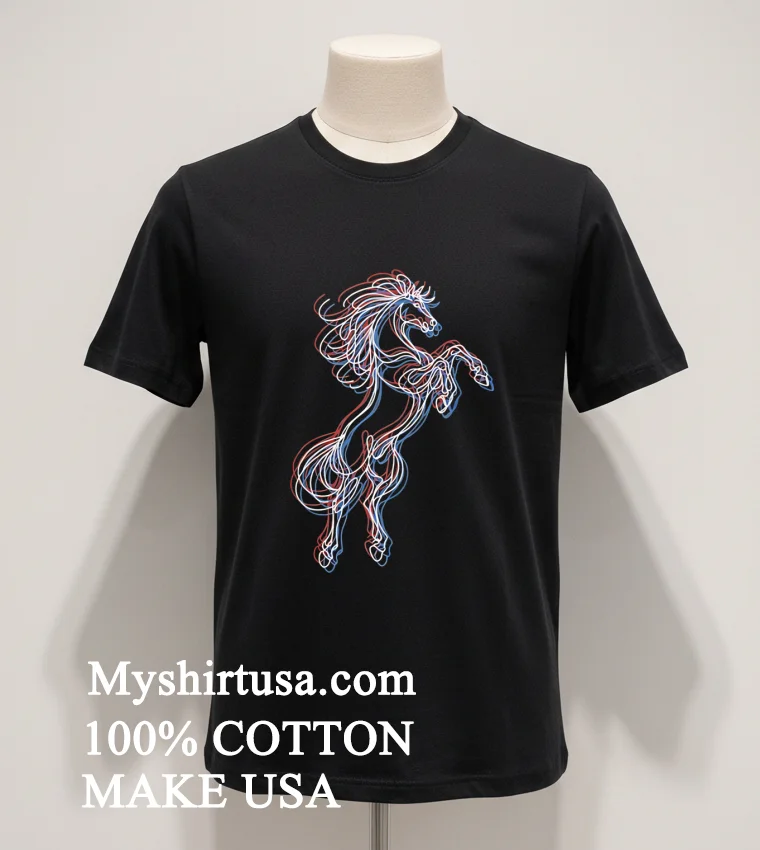 Horse 3D 2026 Shirt - balck-shirt Horse 3d 2026 Shirt Balck Shirt 1