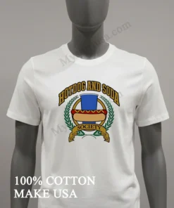 Hotdog And Soda Society Logo funny america t-shirts