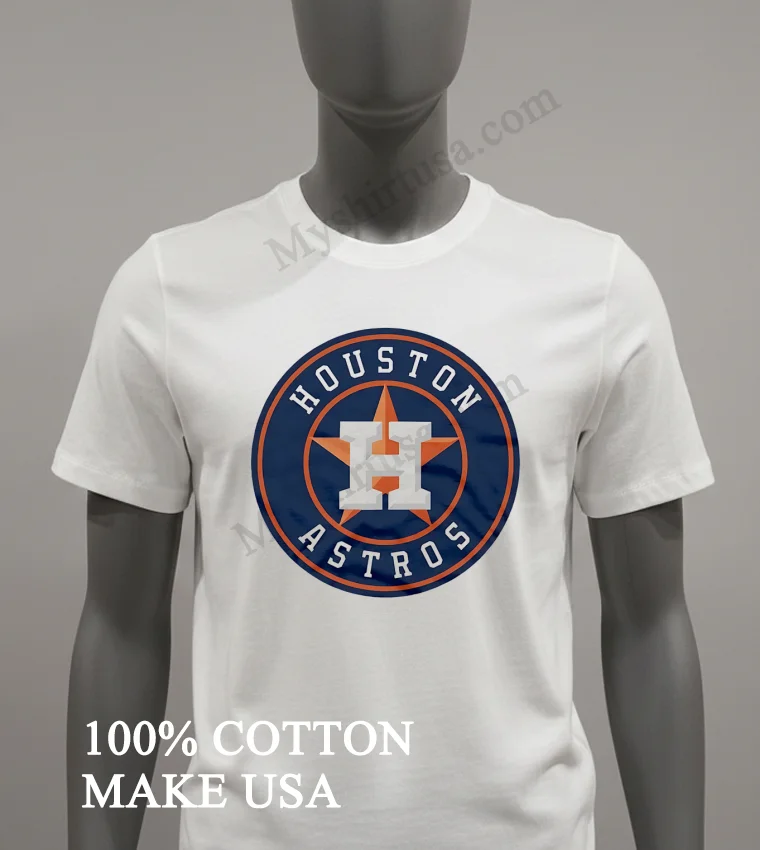 Houston Astros Baseball Team Logo funny america t-shirts - white-t-shirt Houston Astros Baseball Team Logo Shirt White T Shirt 2