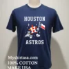 Houston Astros Mlb Cartoon 2025 Baseball Shirt Navy Shirt 1