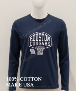 Houston Cougars University Of Houston Basketball Net Logo funny america t-shirts