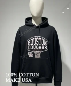 Houston Cougars University Of Houston Basketball Net Logo funny america t-shirts