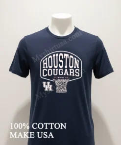 Houston Cougars University Of Houston Basketball Net Logo funny america t-shirts