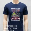 Houston Texans Back 3 Back 2025 Afc South Champions Mascot Shirt Navy Shirt