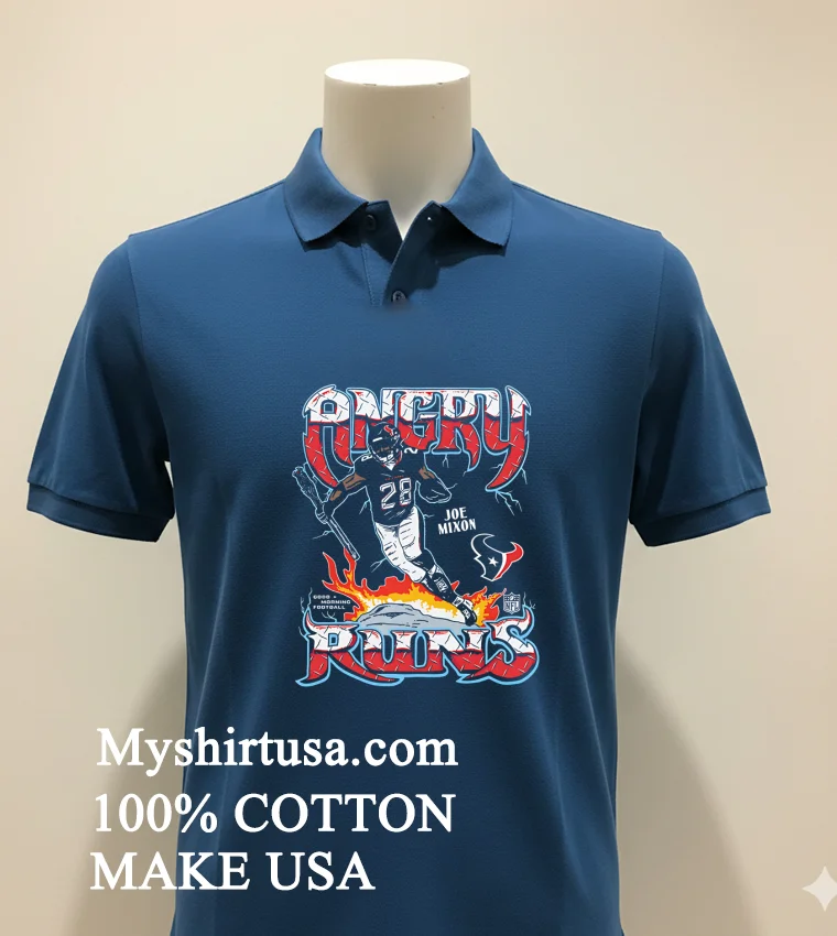 Houston Texans Joe Mixon 28 Running Shirt Navy Shirt 2