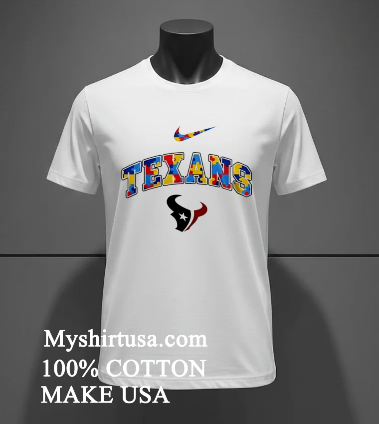 Houston Texans Nfl Autism Awareness Shirt White T Shirt 2