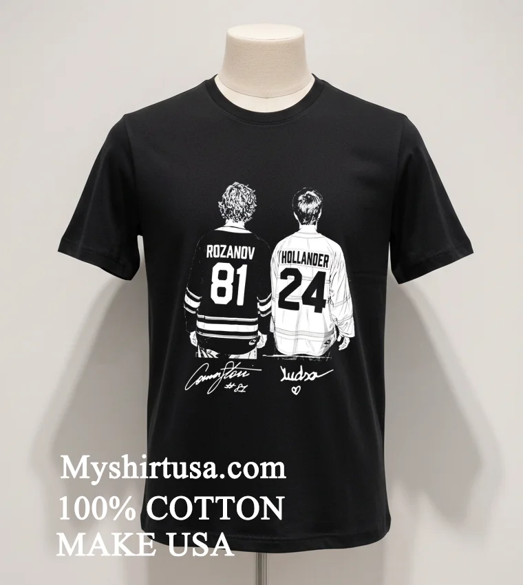 Hudson Williams Connor Storrie Retro Style Heated Rivalry Tv Series Shirt - balck-shirt Hudson Williams Connor Storrie Retro Style Heated Rivalry Tv Series Shirt Balck Shirt 1