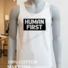 Human First Shirt White T Shirt 2