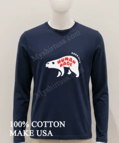 Human Made Harajuku Polar Bear Red Bubble Logo funny america t-shirts