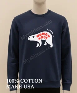 Human Made Harajuku Polar Bear Red Bubble Logo funny america t-shirts