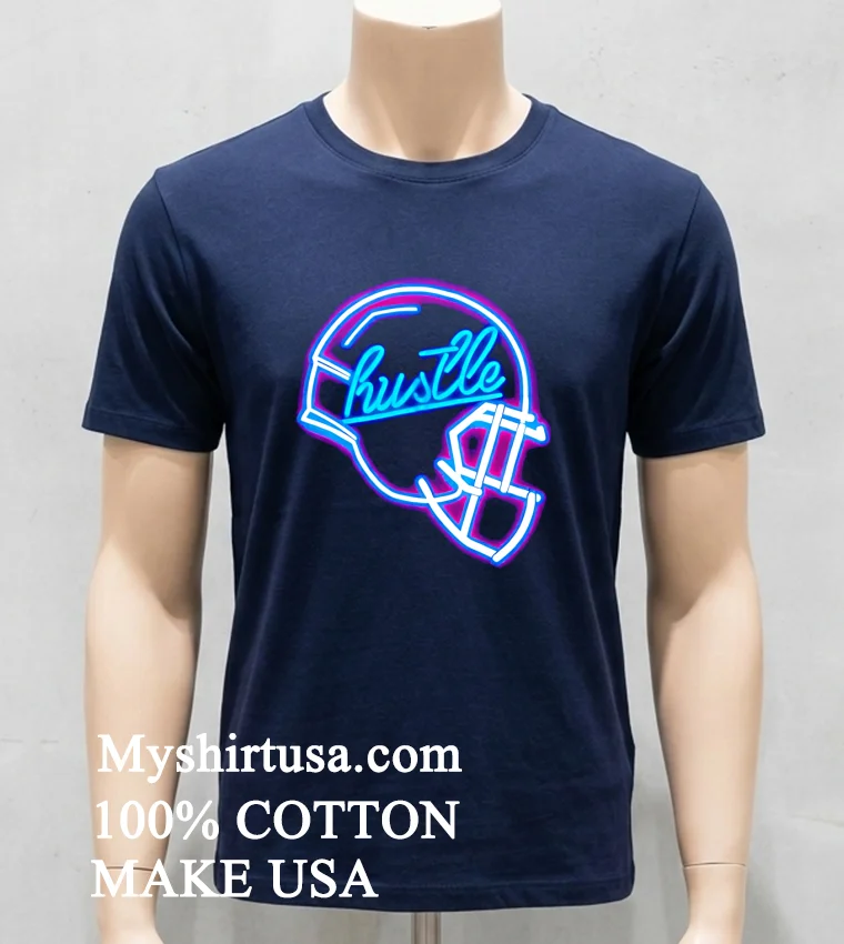 Hustle Helmet Neon Shirt - navy-shirt Hustle Helmet Neon Shirt Navy Shirt