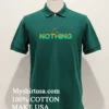 I Am Nothing Letter Design Shirt Green Shirt